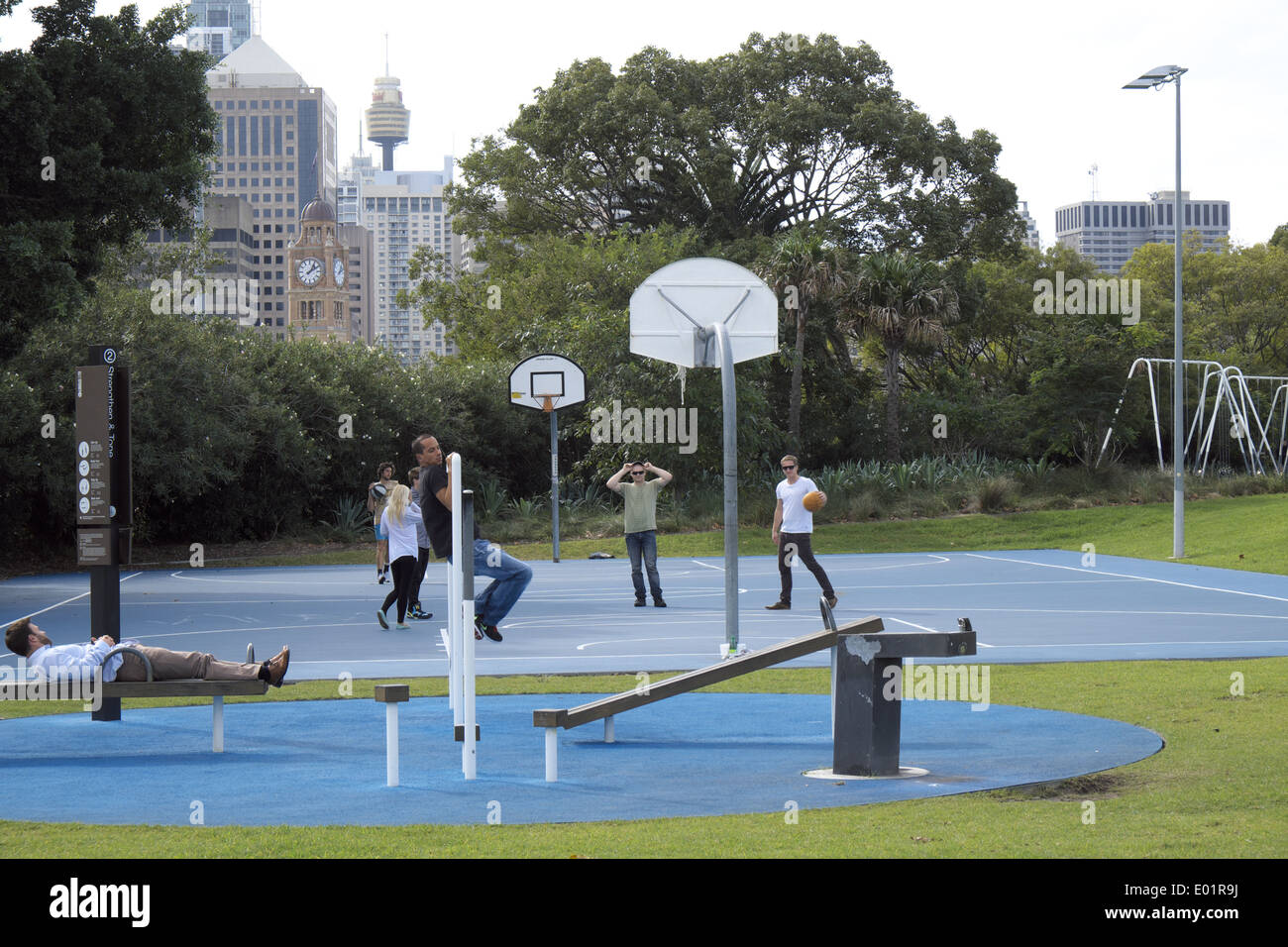 Prince Alfred Park, is a park  in Surry Hills and contains sydney's first accessible heated outdoor pool Stock Photo