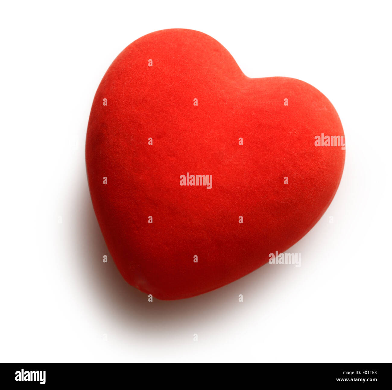 Red heart on white background Stock Photo Alamy