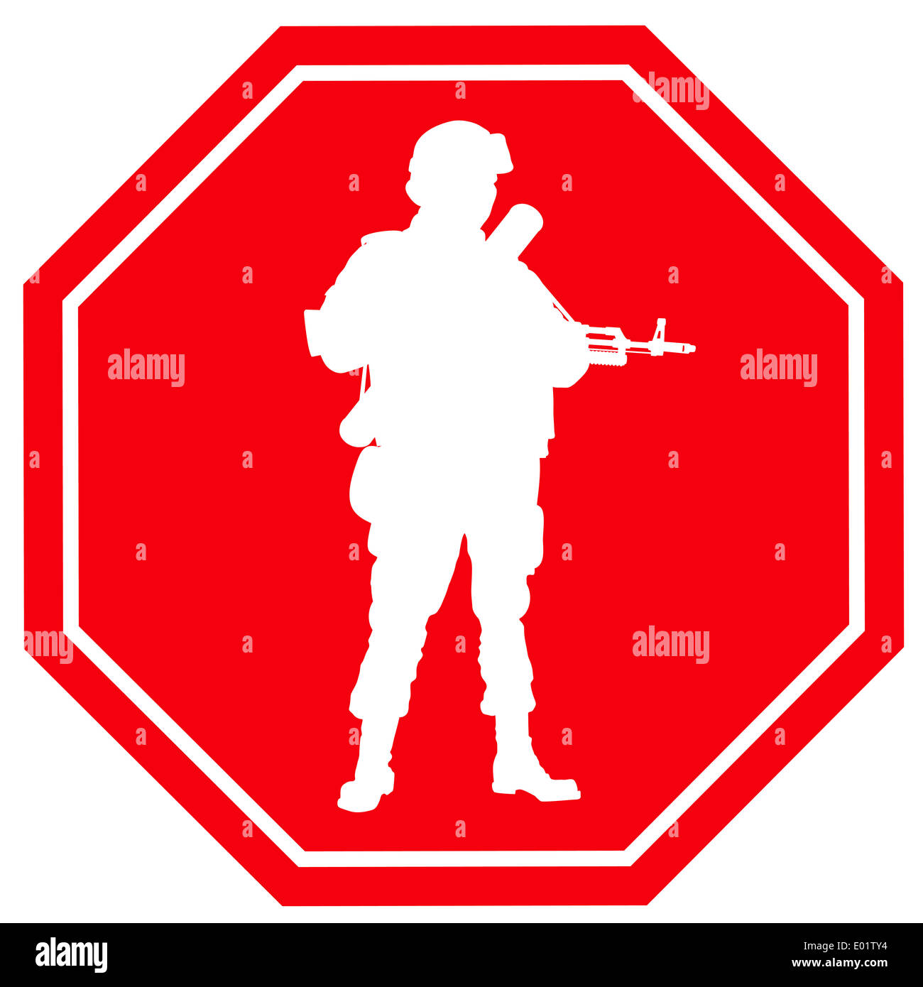 Stop war sign.  Vector Stock Photo
