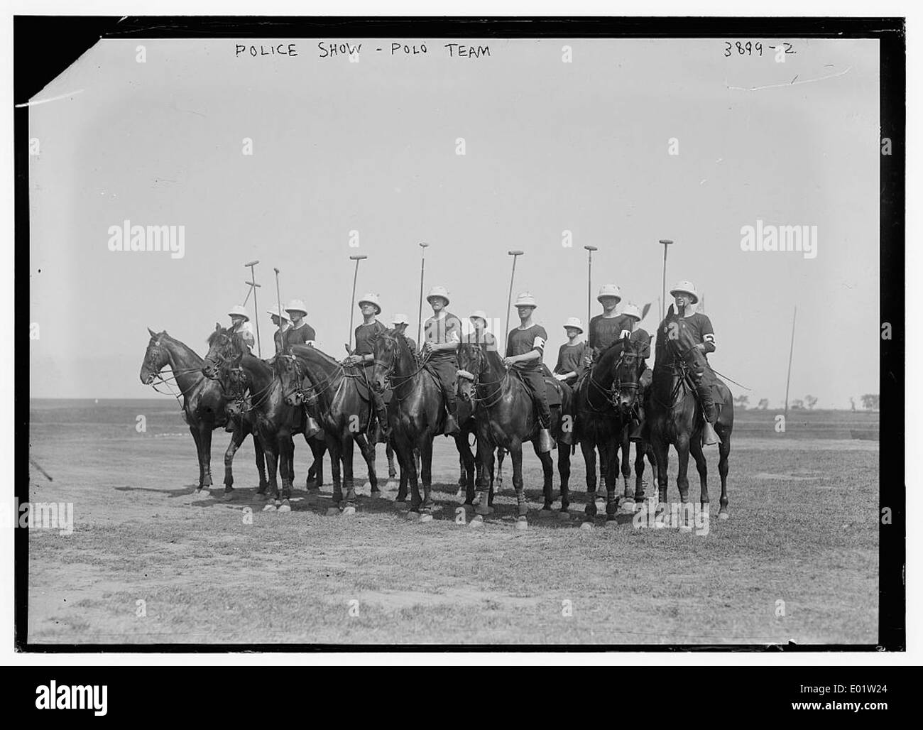 Police Show -- Polo Team Stock Photo
