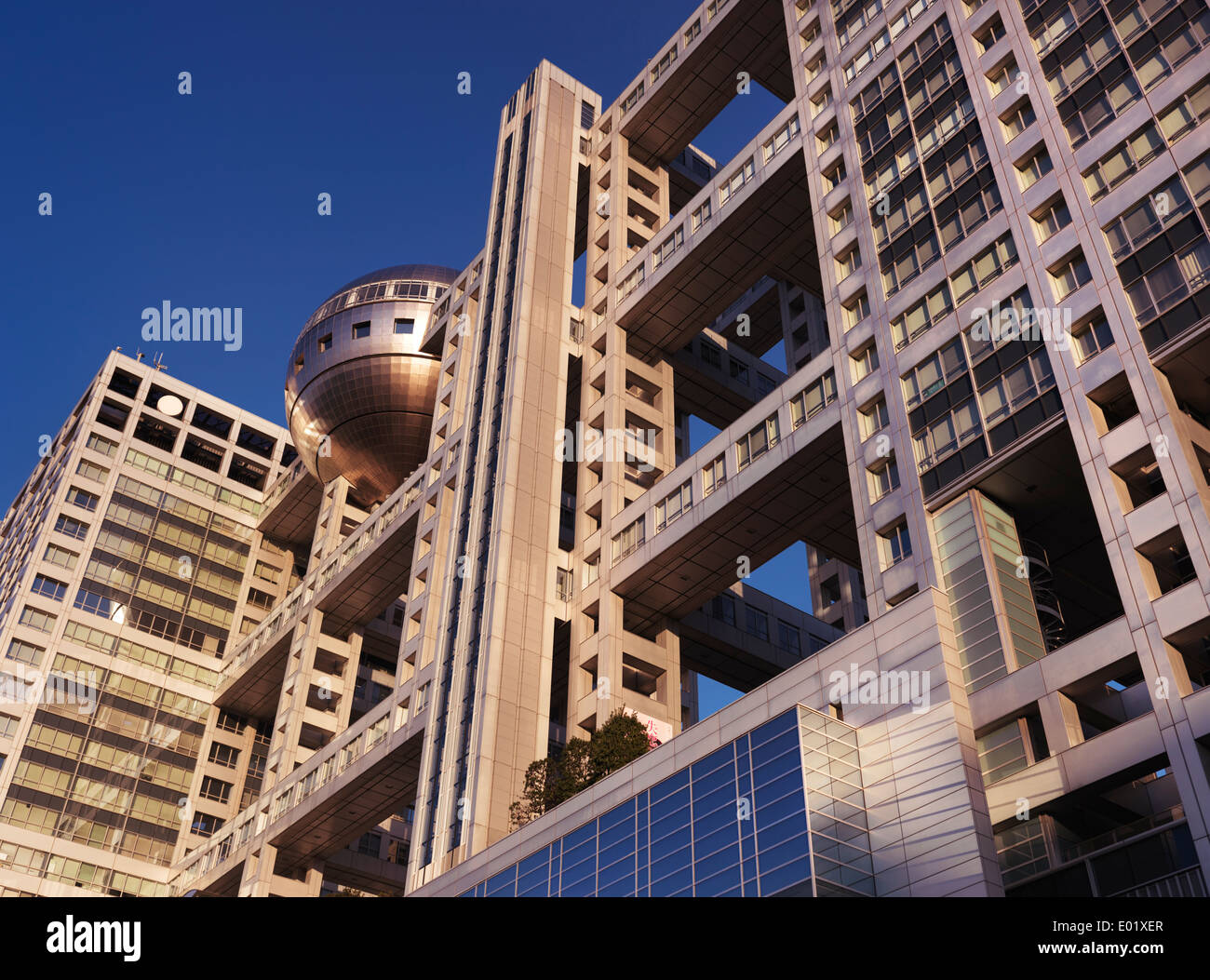 Fuji Television Headquaters building in Odaiba, Tokyo, Japan Stock Photo