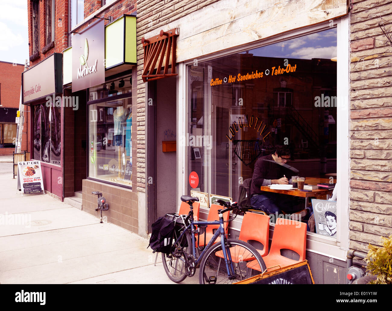 coffee, cafe at the Junction neighbourhood, Toronto, Canada