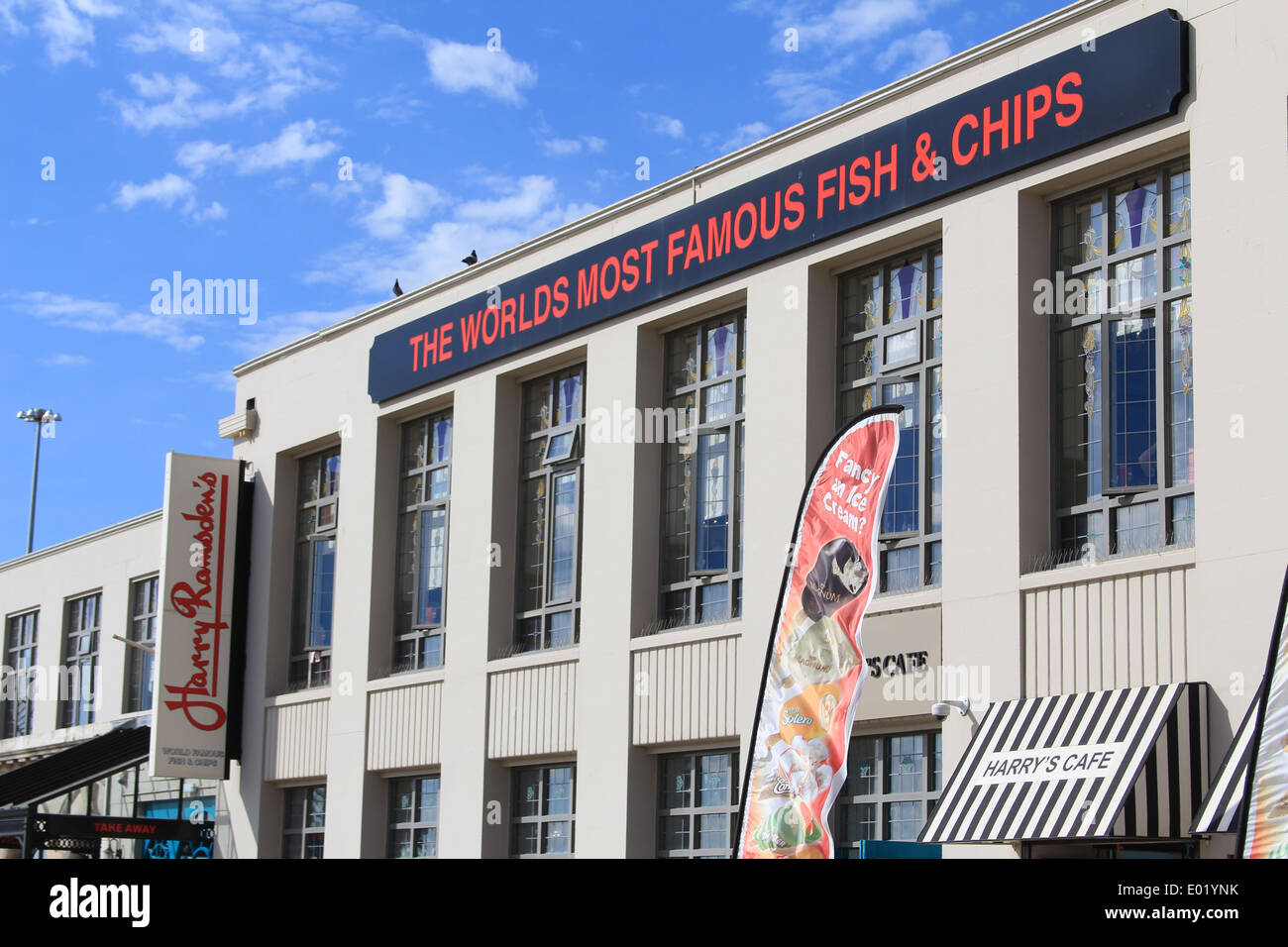 Harry Ramsden's World Famous Fish and Chips restaurant at Bournemouth Pier, Dorset UK Stock Photo