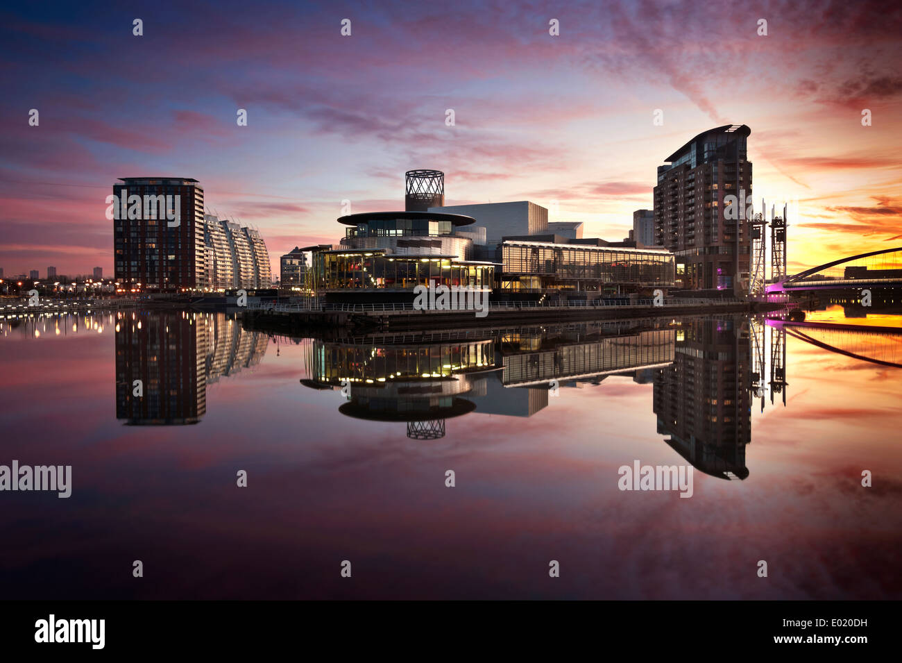 The Quays Theatre Salford Quays Manchester UK Stock Photo
