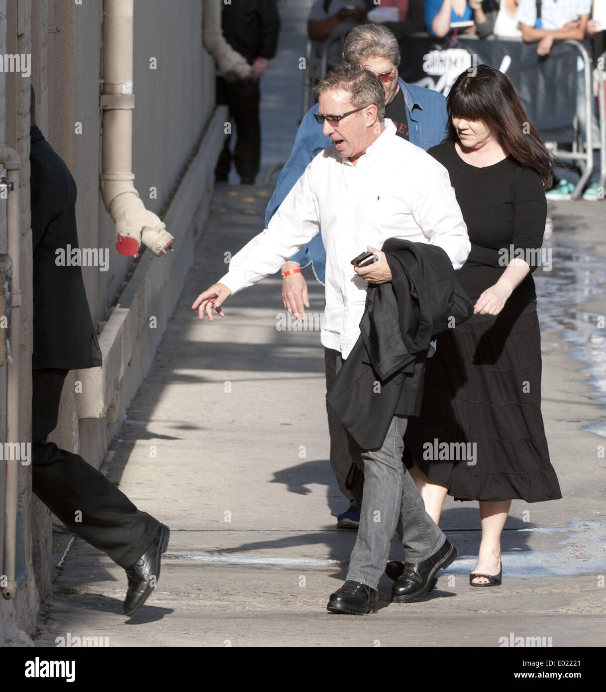 Hollywood, California, USA. 22nd Apr, 2013. TIM ALLEN, the voice of Disney's Buzz Lightyear from the successful Toy Story movie series, arrives for his appearance on Jimmy Kimmel Live at the El Capitan Theatre in Hollywood on Wednesday April 23, 2014. © David Bro/ZUMAPRESS.com/Alamy Live News Stock Photo