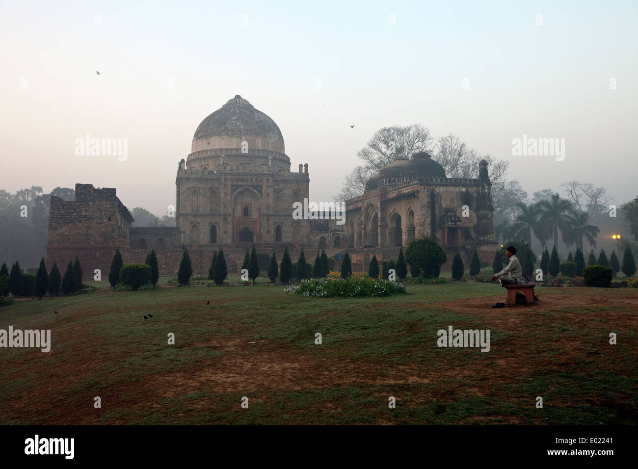 The Sheesh Gumbad, Lodhi Gardens, New Delhi, India, Stock Photo
