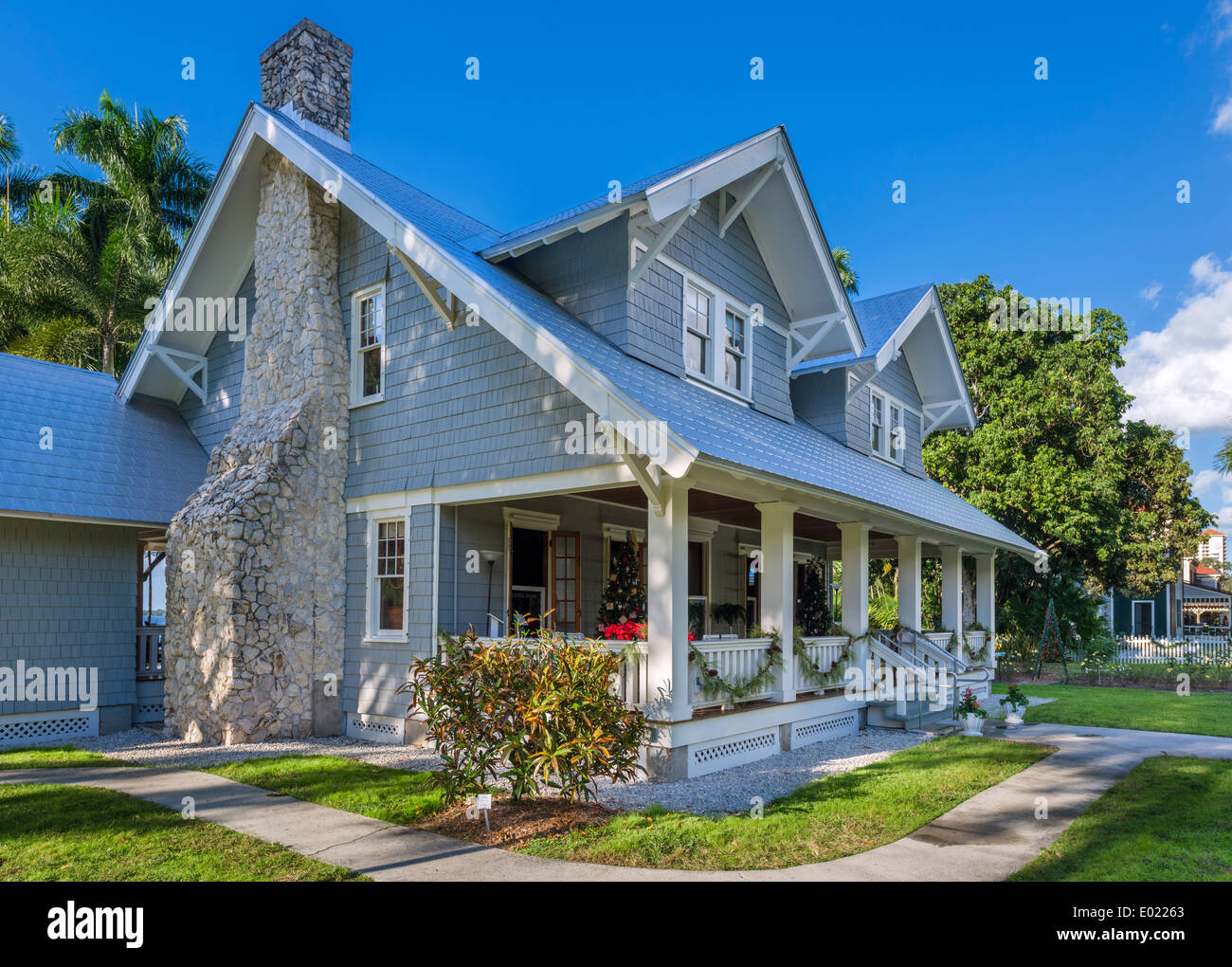 The Ford home, Edison and Ford Winter Estates, Fort Myers, Florida, USA Stock Photo