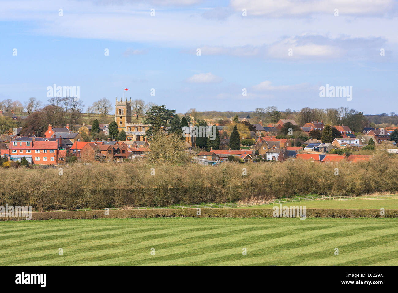 Scalford Village Melton Mowbray Leicestershire looking from south to north Stock Photo