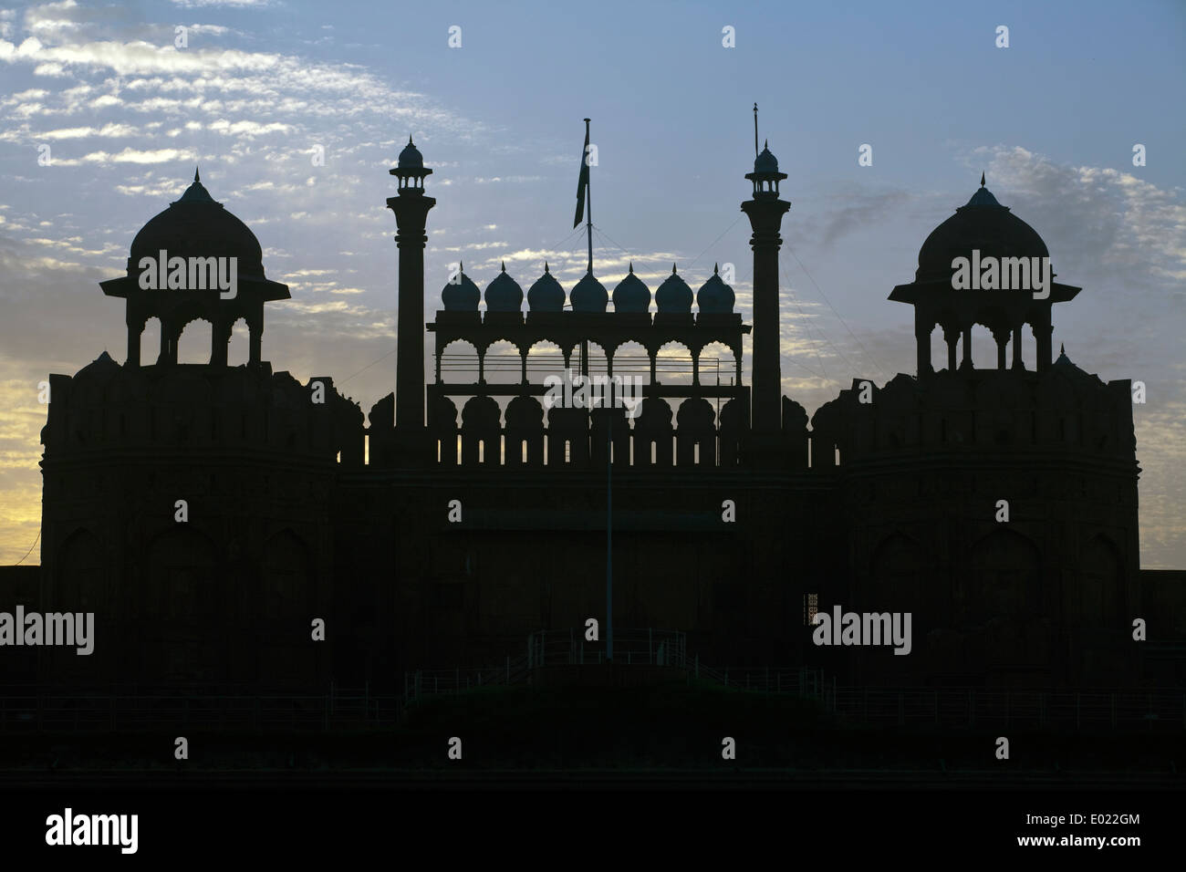 The Red Fort, Lal Qila at dawn, Delhi, India Stock Photo