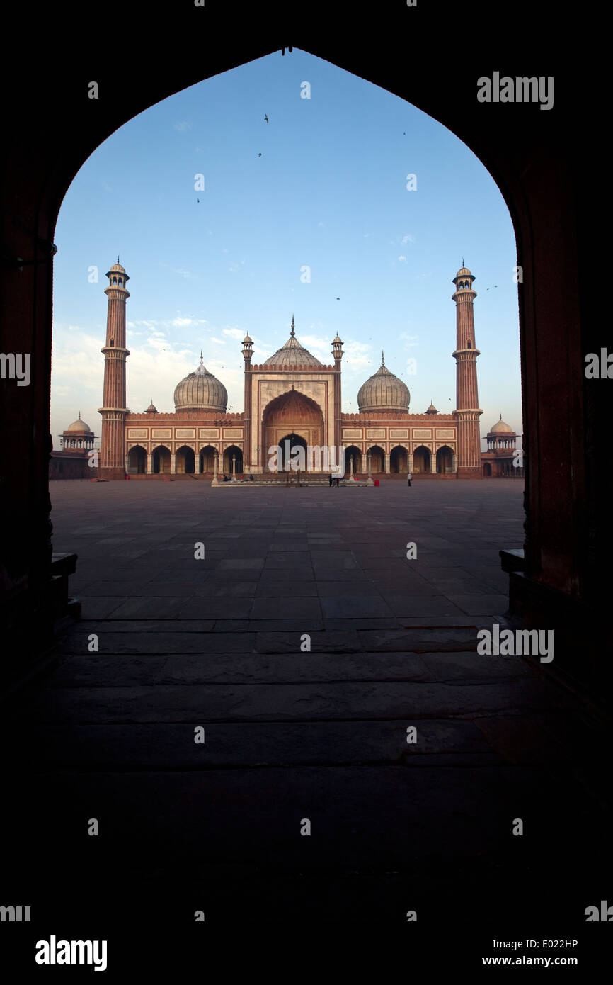 The Jama Masjid (The Friday Mosque), Old Delhi, India Stock Photo