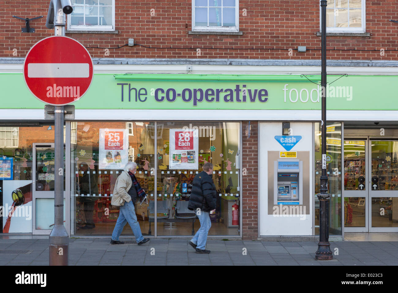 The front of a Co-Op food store in Dereham, Norfolk Stock Photo