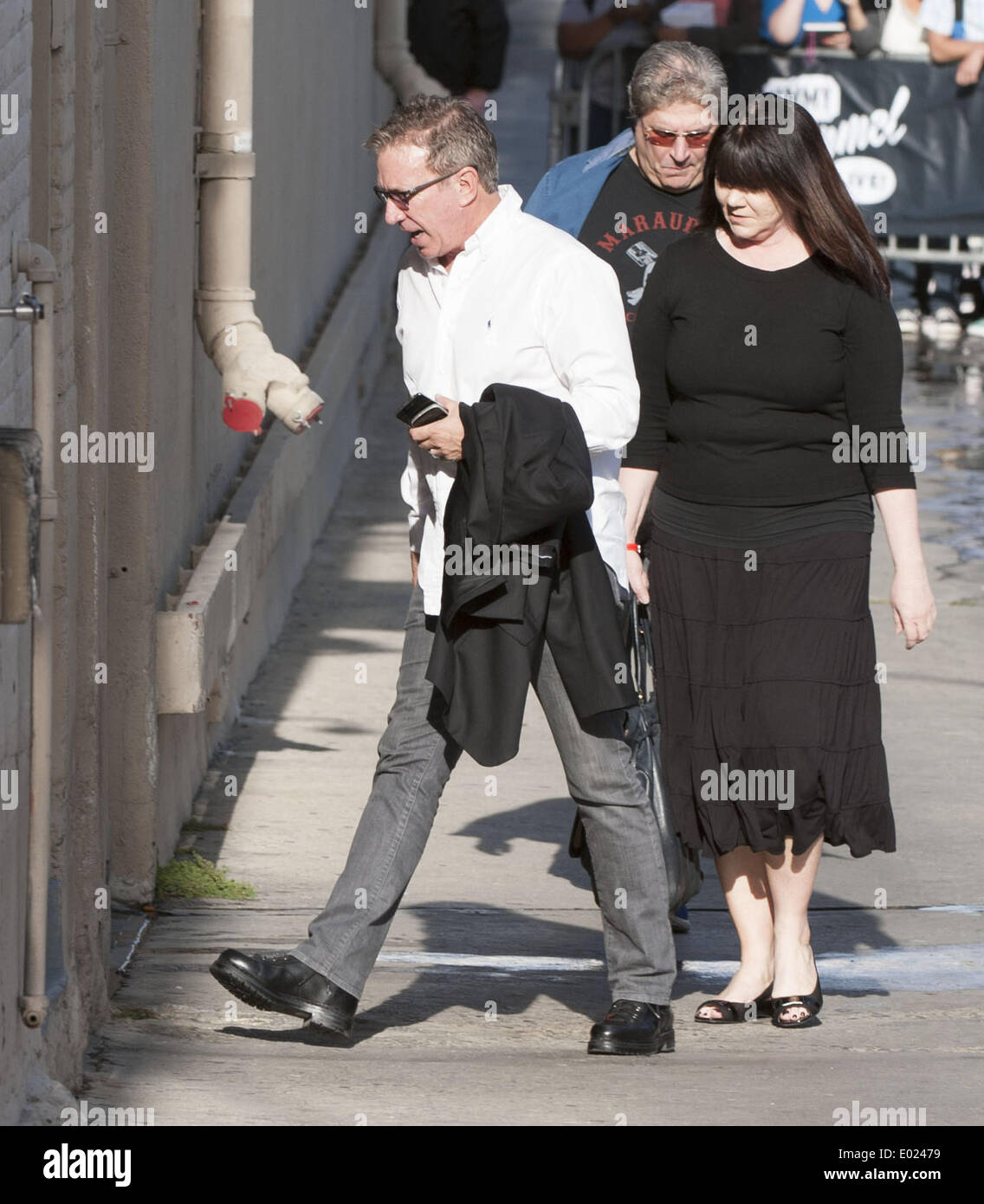 Hollywood, California, USA. 22nd Apr, 2013. TIM ALLEN, the voice of Disney's Buzz Lightyear from the successful Toy Story movie series, arrives for his appearance on Jimmy Kimmel Live at the El Capitan Theatre in Hollywood on Wednesday April 23, 2014. © David Bro/ZUMAPRESS.com/Alamy Live News Stock Photo