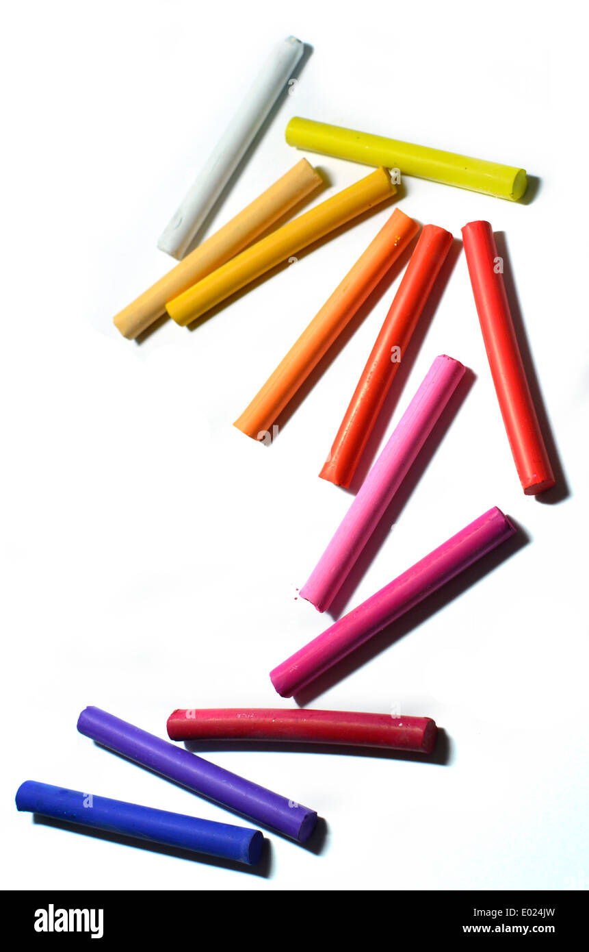 colourful craft materials for artists. Stock Photo