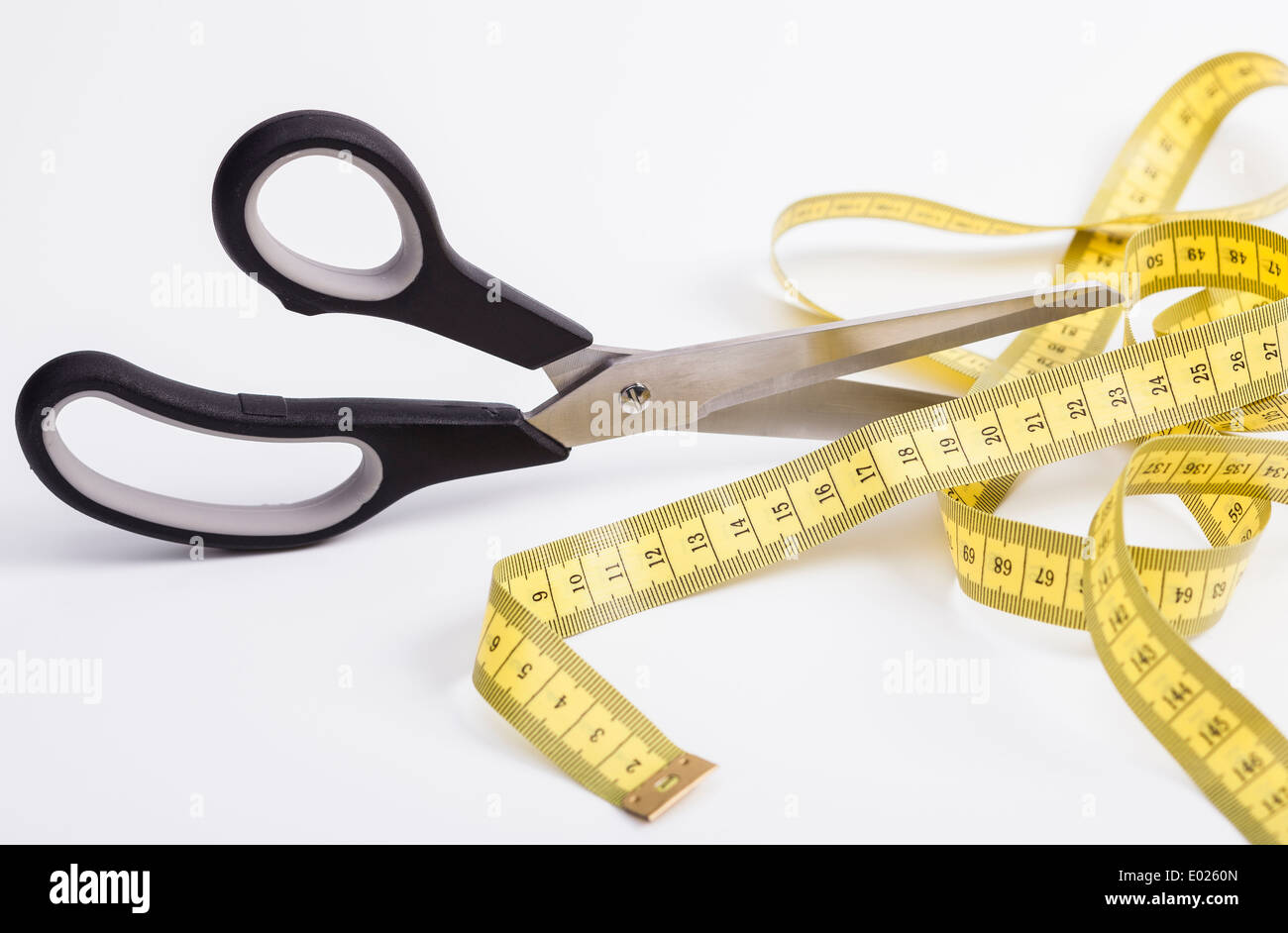 Old Metal Scissors, Tailor Tape Measure And Metal Thimble On Fabric Stock  Photo, Picture and Royalty Free Image. Image 19120436.