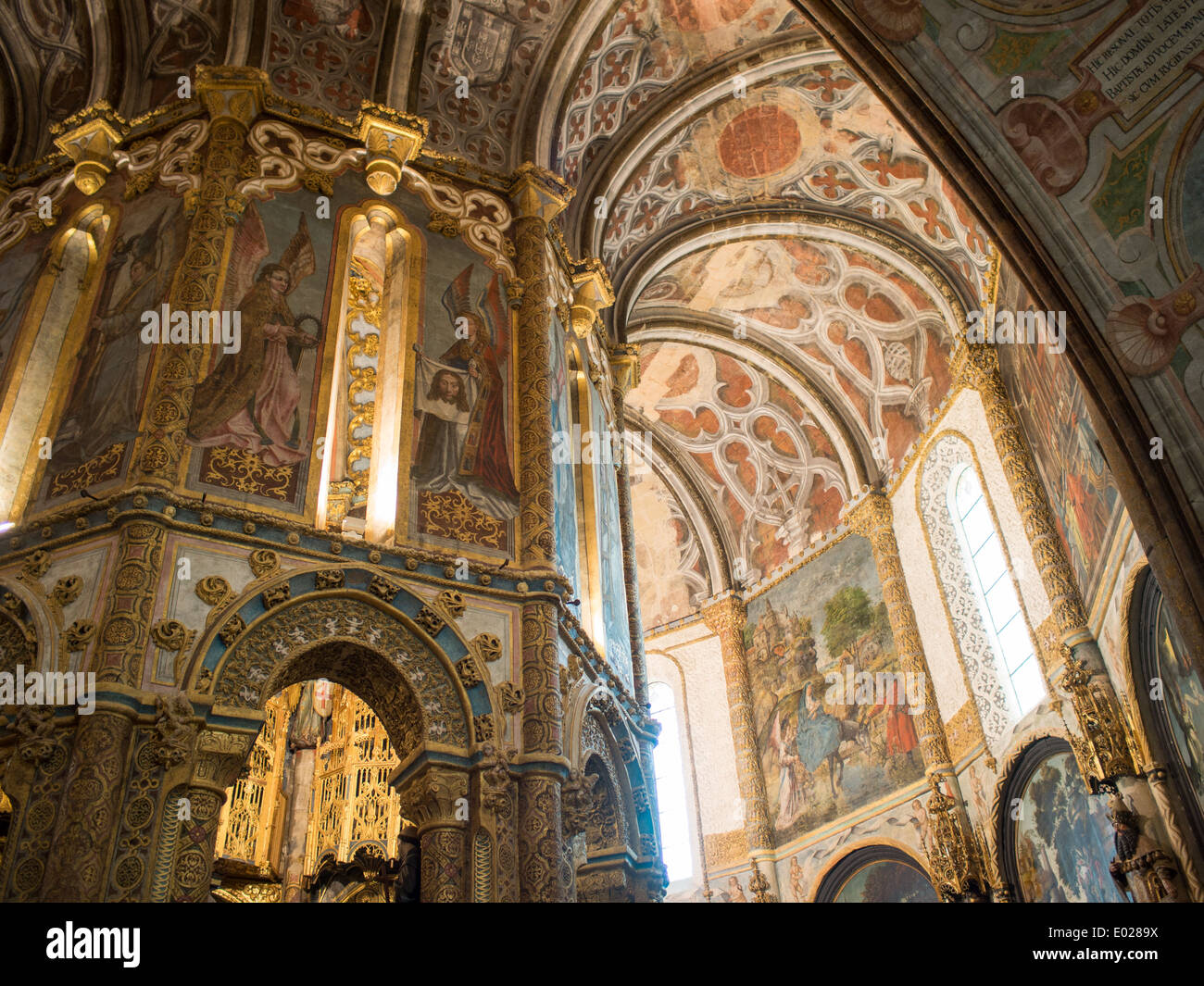Charola of Convento de Cristo, Tomar Stock Photo