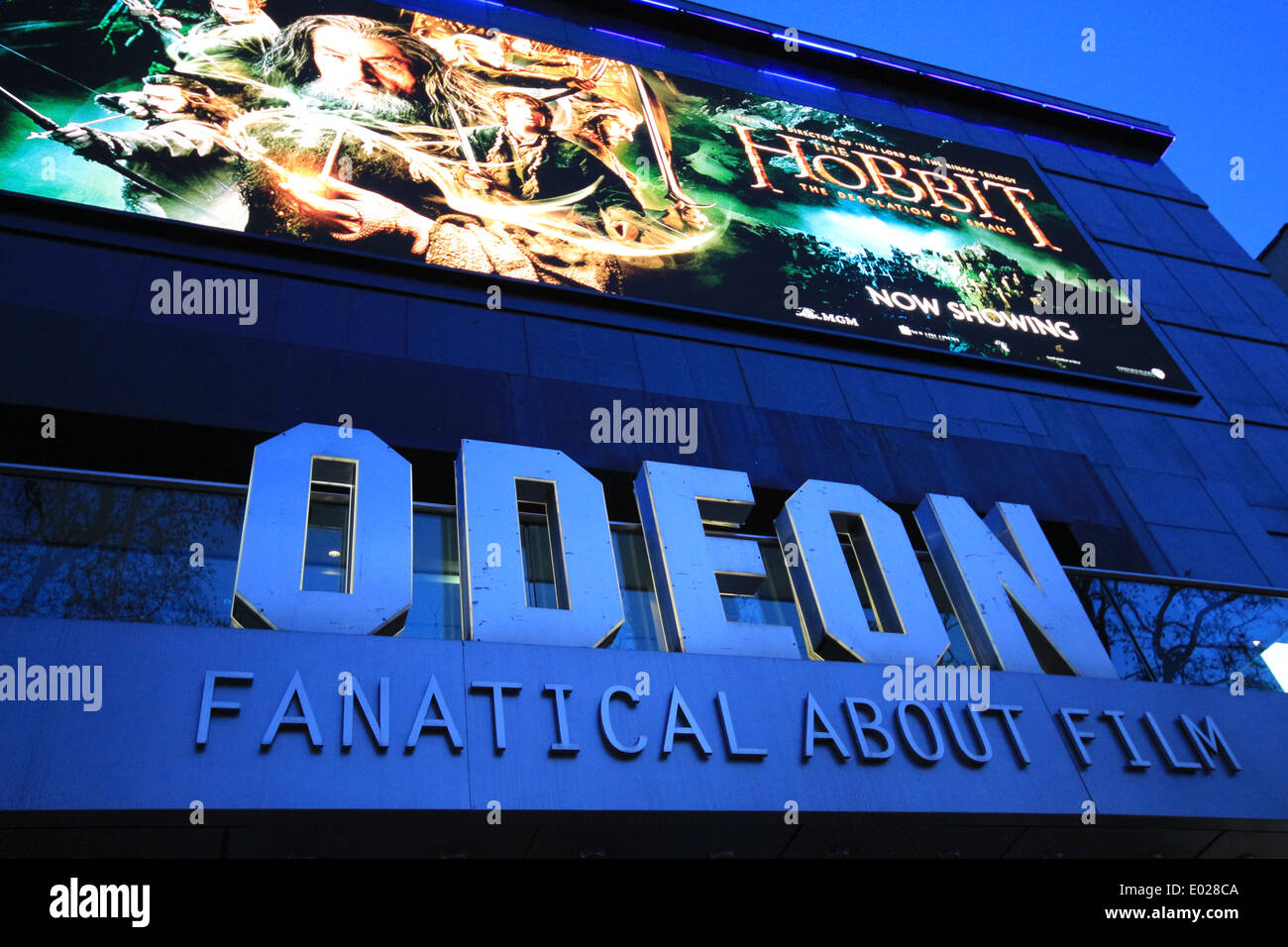 Odeon sign at Leicester Square London Stock Photo