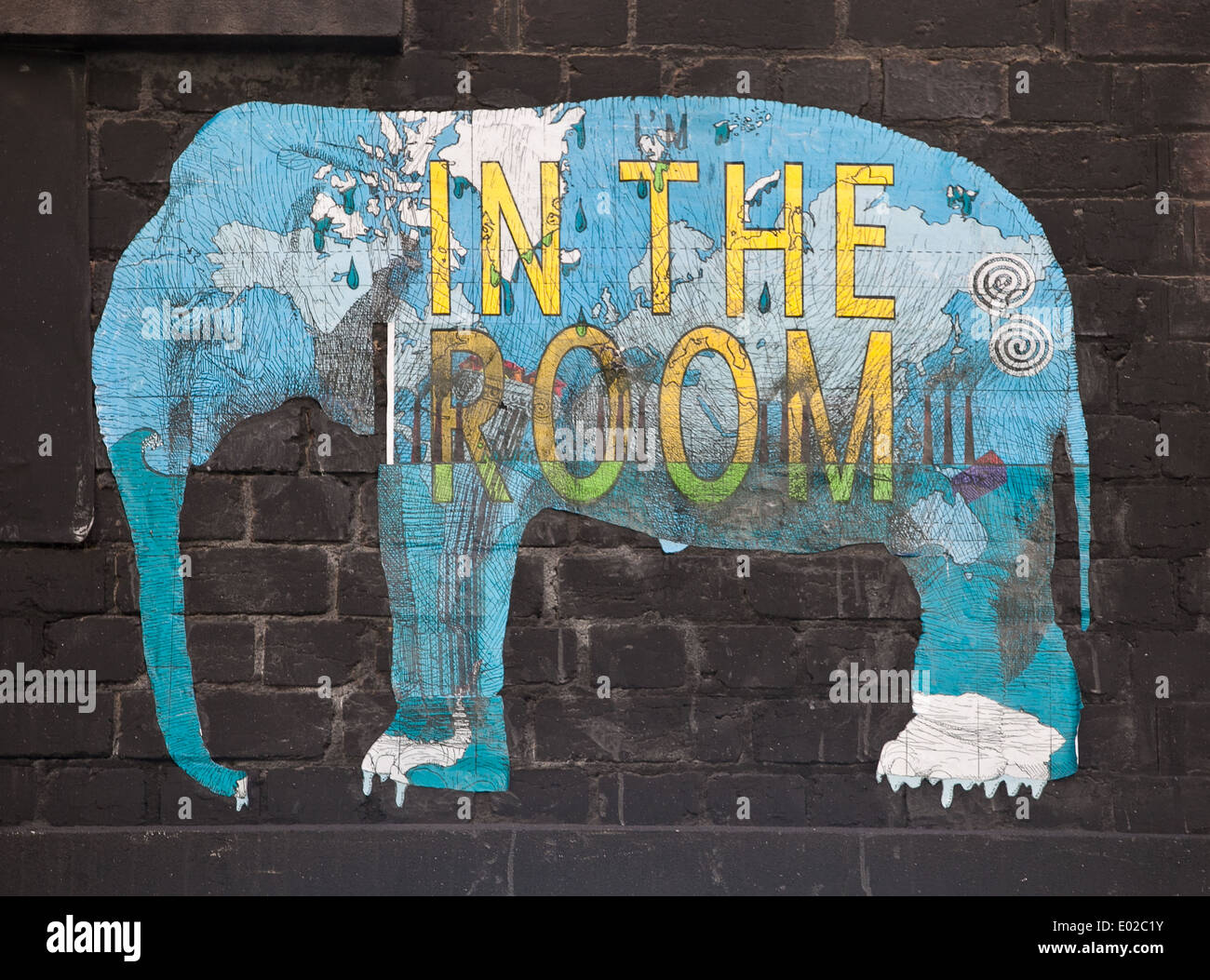 The Elephant In The Room Street Art In Melbourne Australia