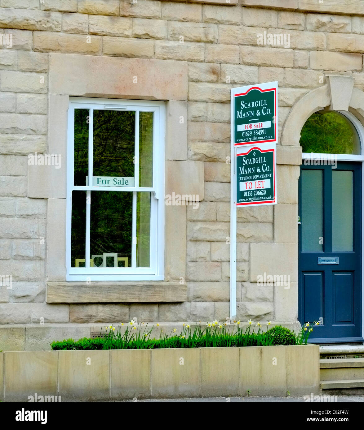 Property for sale to let Matlock Derbyshire England UK Stock Photo Alamy