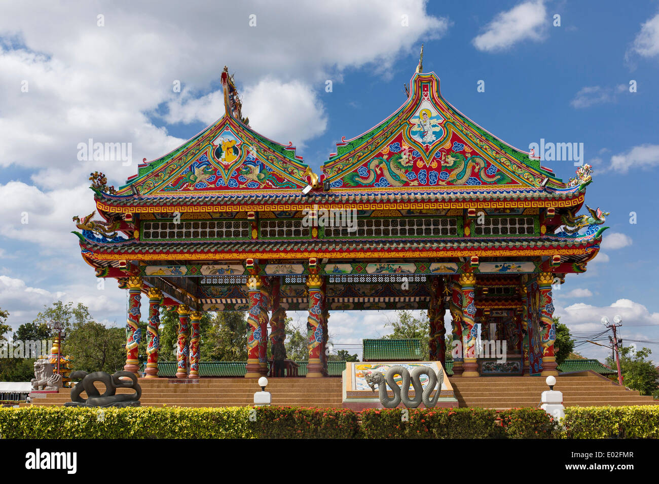 Chinese Chao Pu-Ya Shrine, Thung Sri Muang Park, Udon Thani, Isan or Isaan, Thailand Stock Photo