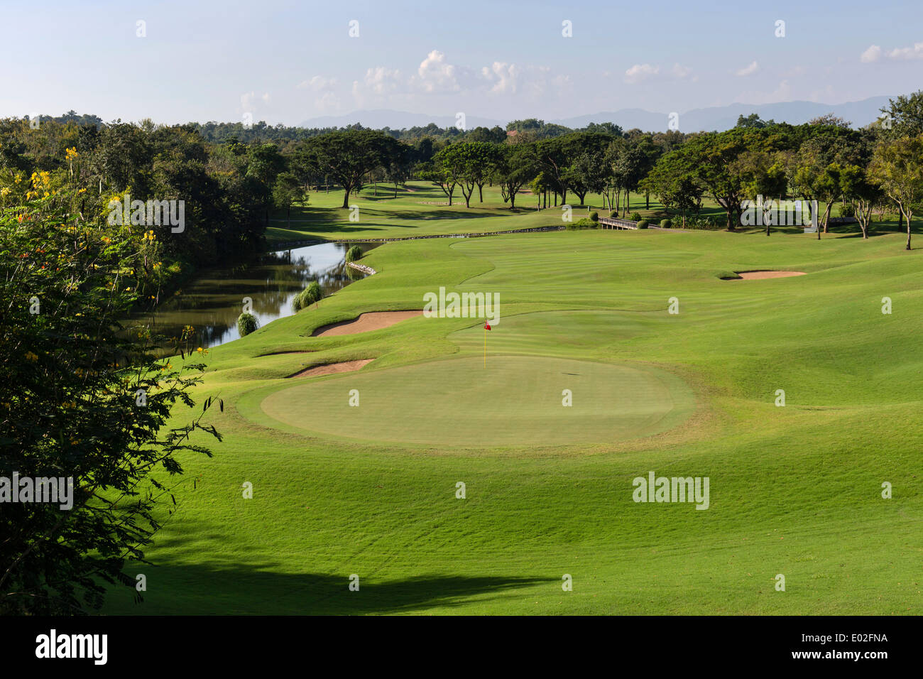 Santiburi Golf Course, Chiang Rai, Chiang Rai Province, Northern Thailand, Thailand Stock Photo