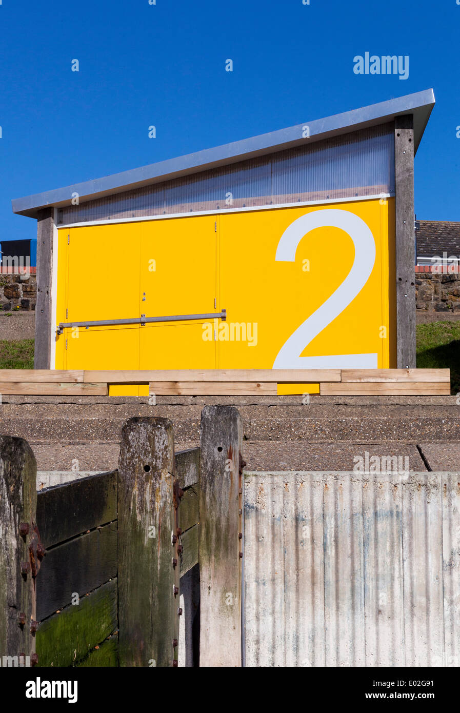 Beach Huts, Shoeburyness, United Kingdom. Architect Pedder & Scampton