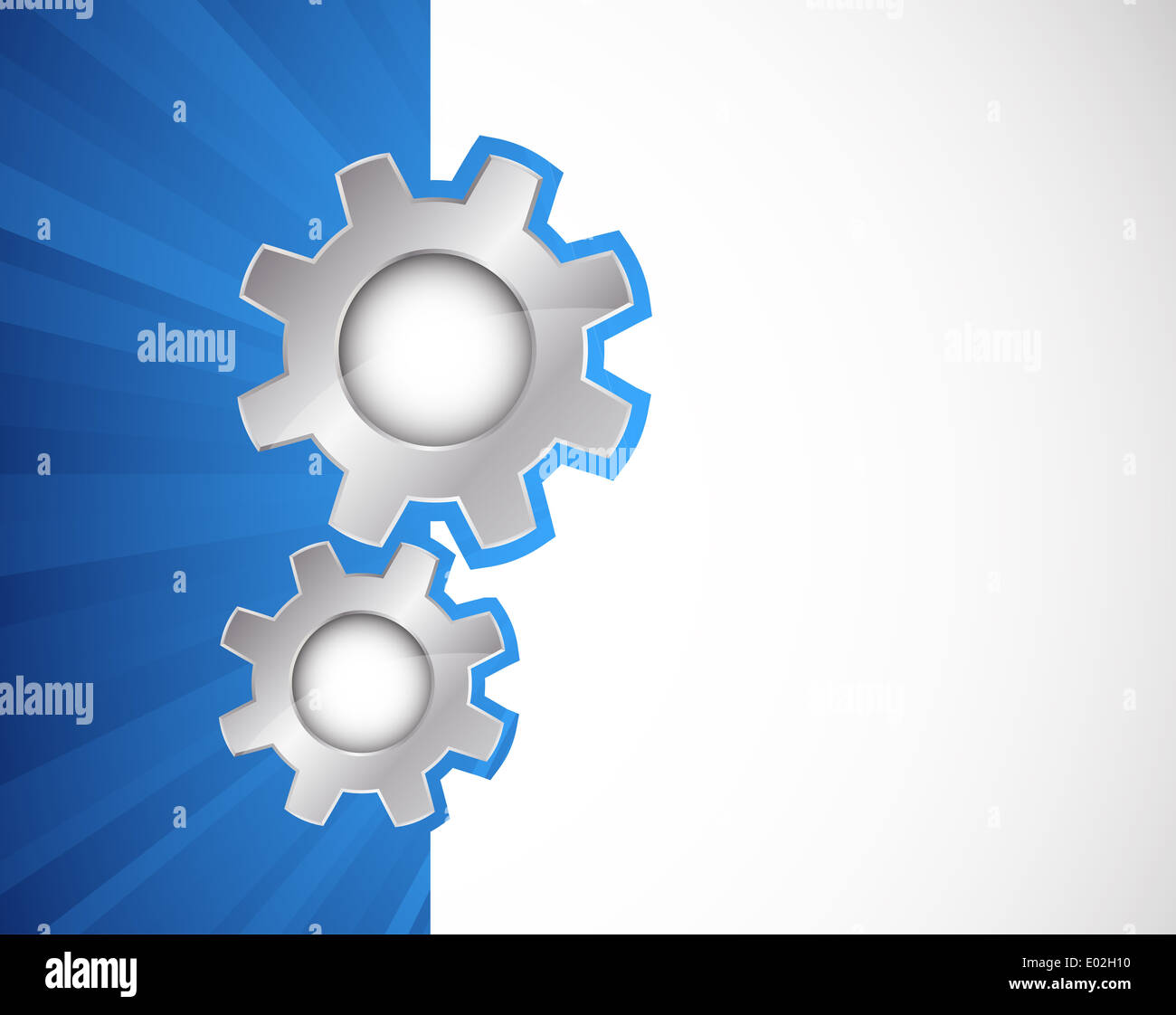 Blue gears series background hi-res stock photography and images - Alamy