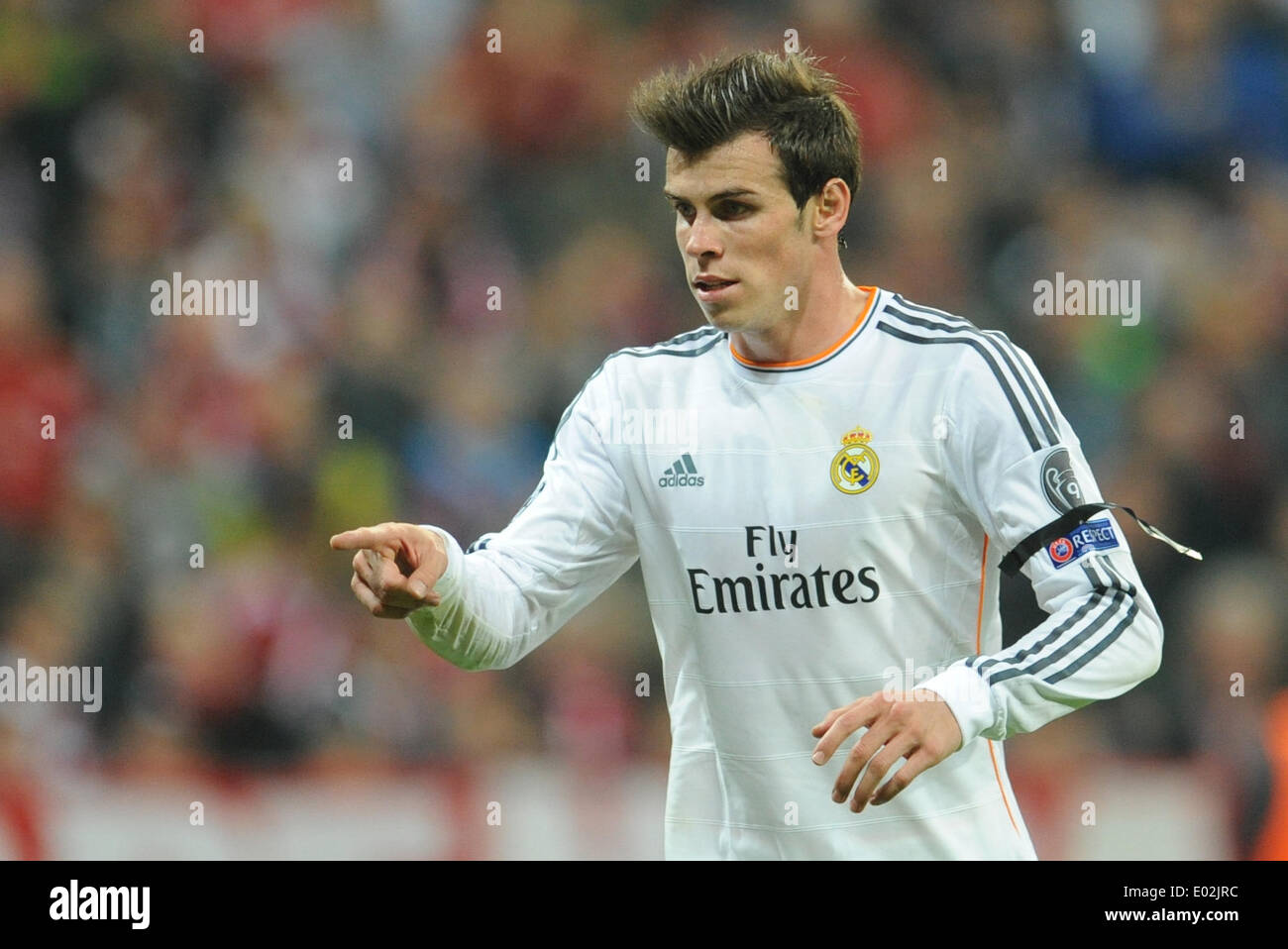 Munich, Germany. 29th Mar, 2014. Madrid's Gareth Bale during the Champions  League semi-final second leg match between FC Bayern Munich and Real Madrid  at Arena in Munich, Germany, 29 March 2014. Photo: