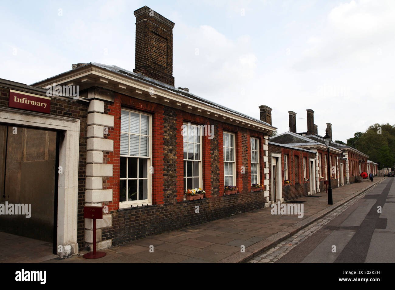 The entrance to the infirmary at the Royal Hospital Chelsea in London, United Kingdom. Stock Photo