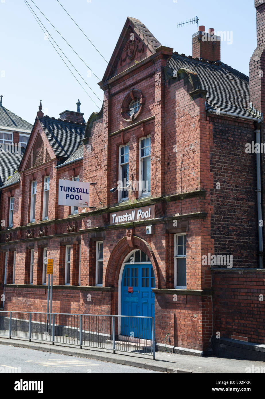The public swimming baths of Tunstall pool Stoke on Trent Staffs Staffordshire England UK Stock