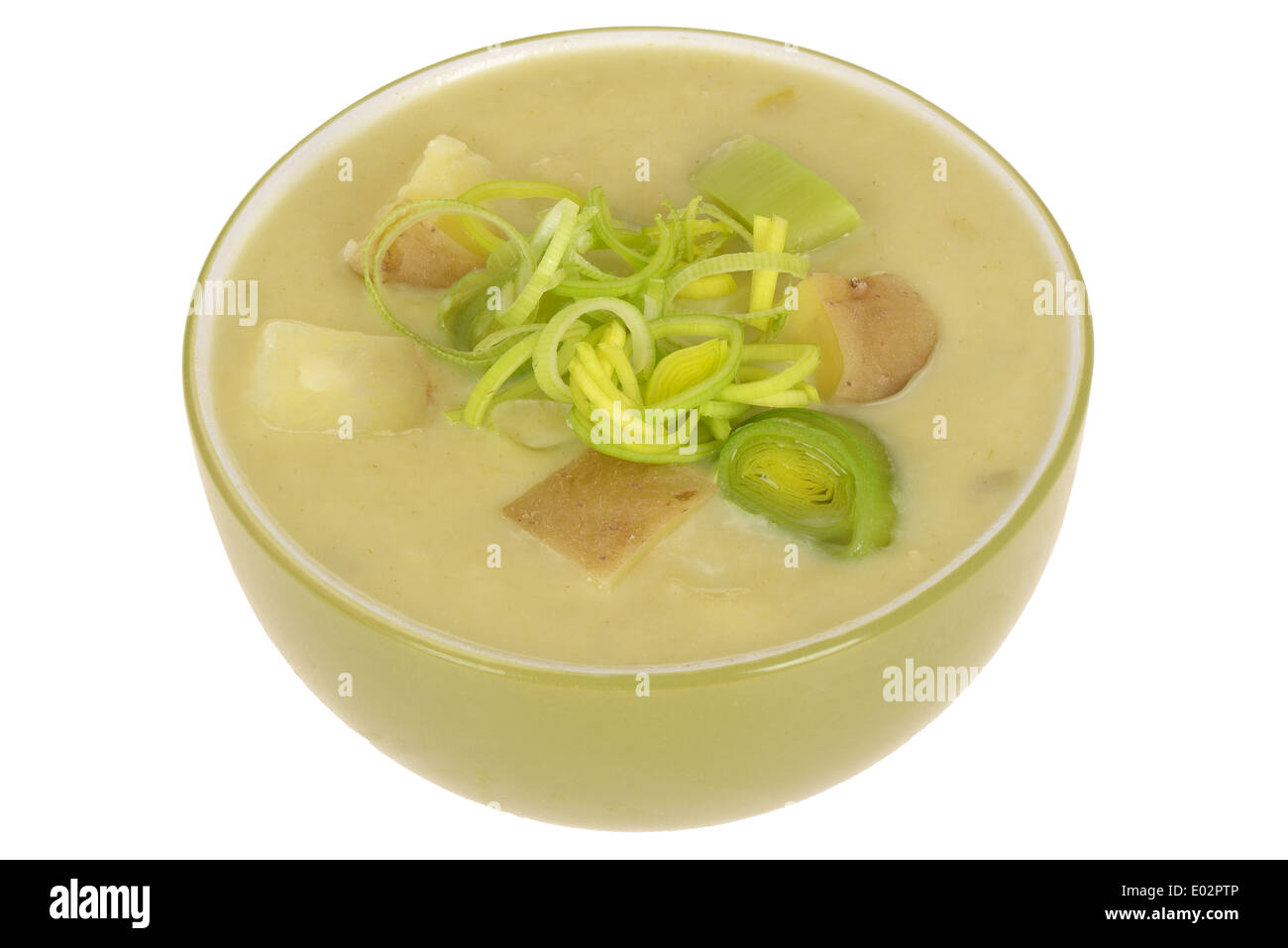Leek and Potato Soup Stock Photo