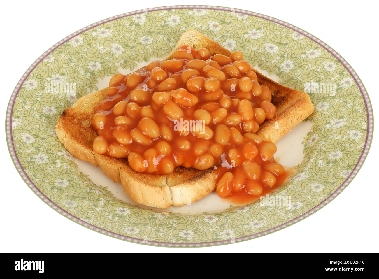 Baked Beans on Toast Stock Photo Alamy
