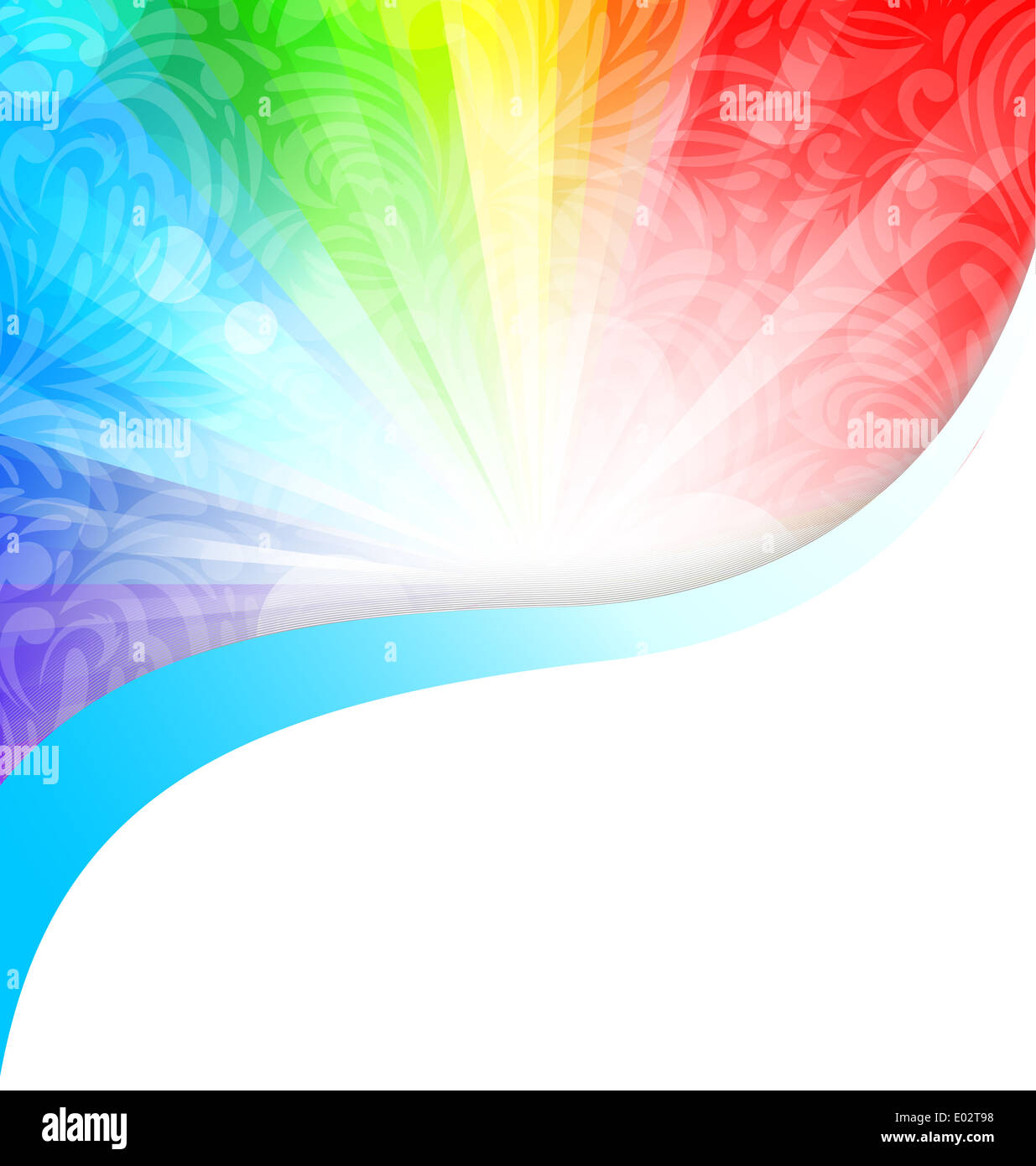 Colorful background with floral pattern. Abstract illustration Stock ...