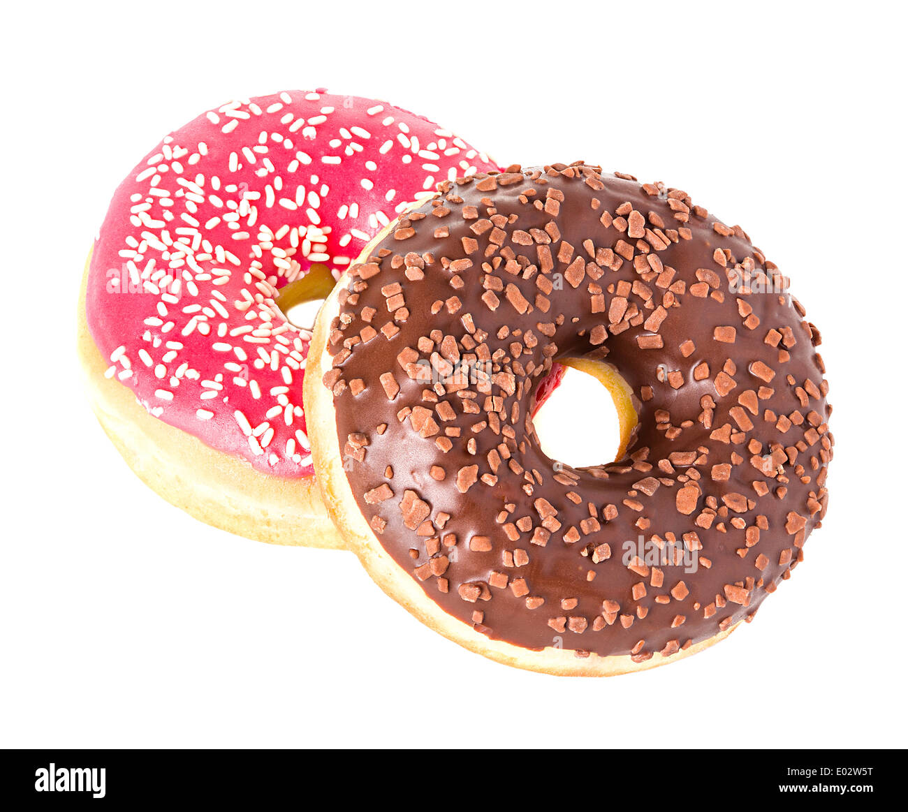 donut close-up isolated on white background Stock Photo - Alamy