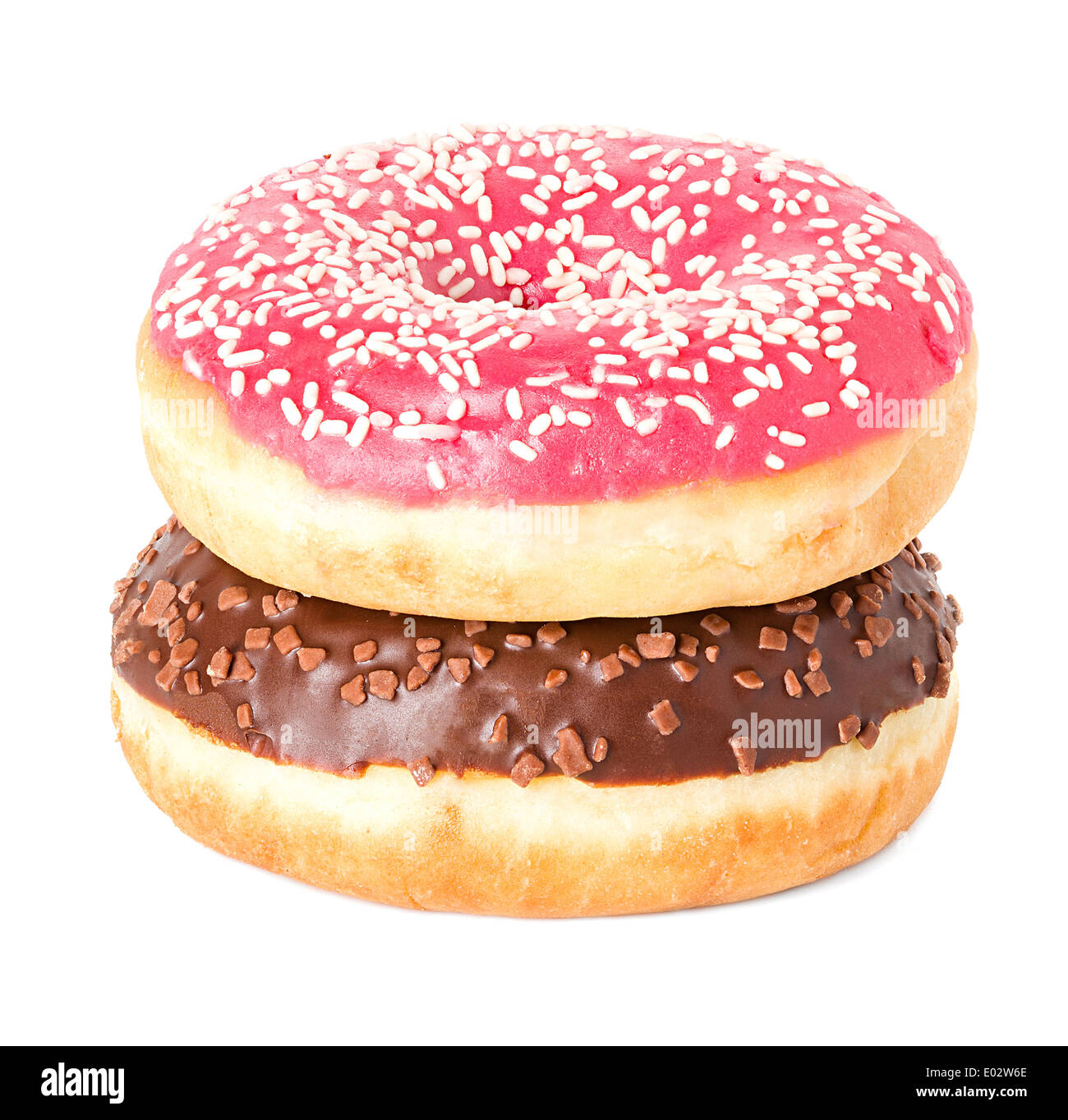 donut close-up isolated on white background Stock Photo - Alamy