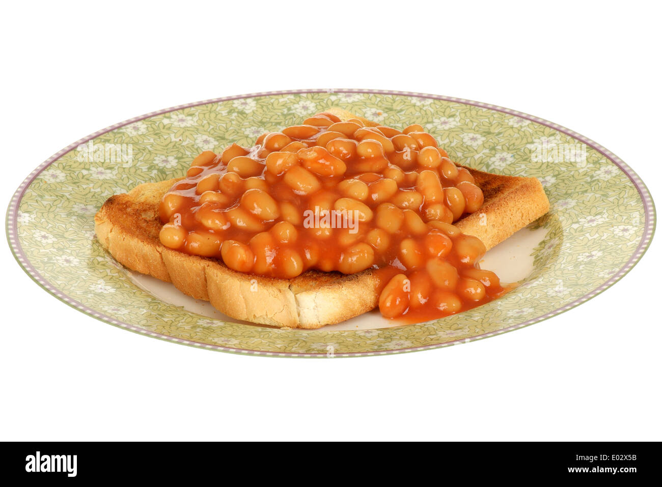 Baked Beans on Toast Stock Photo Alamy