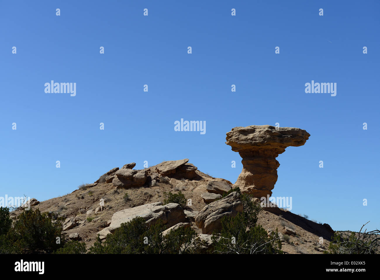 Camel Rock in New Mexico Stock Photo