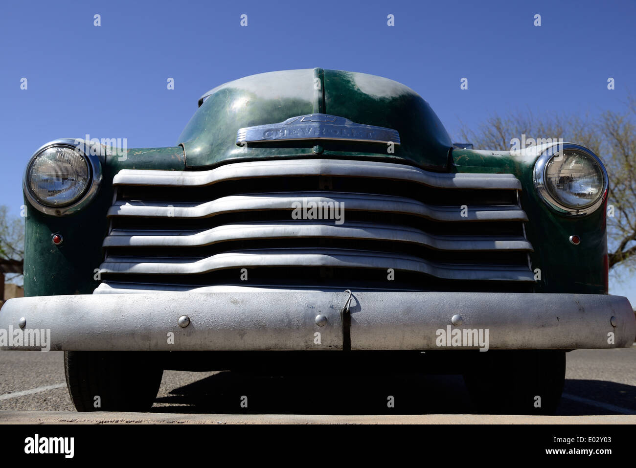 Vintage Chevrolet American pickup truck Stock Photo - Alamy