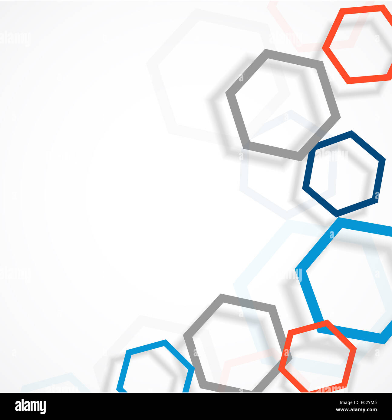 Background with hexagons. Abstract colorful illustration Stock Photo ...