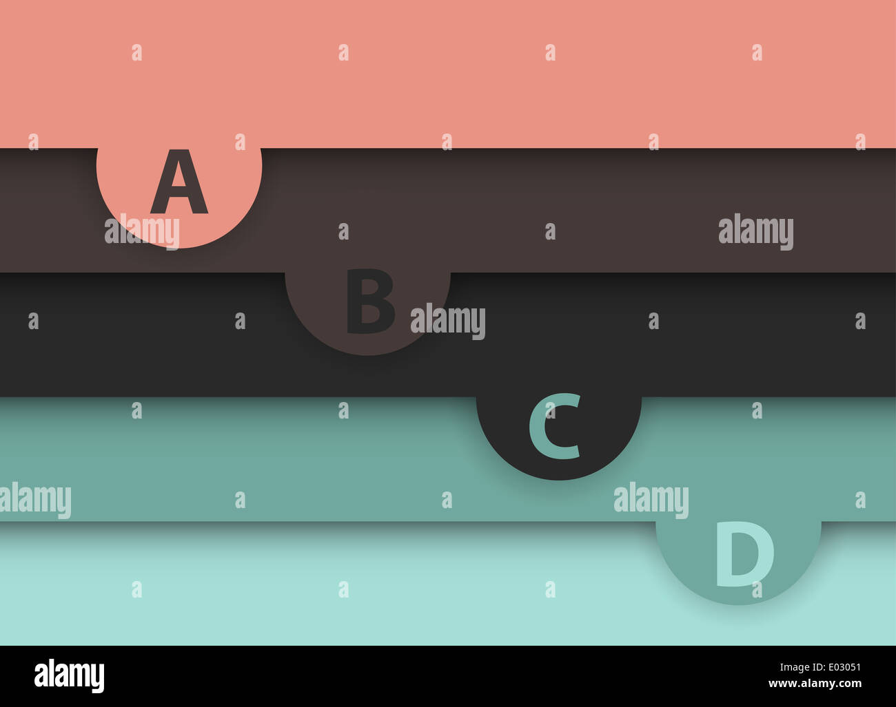 Set of banners with letters. Abstract illustration Stock Photo - Alamy