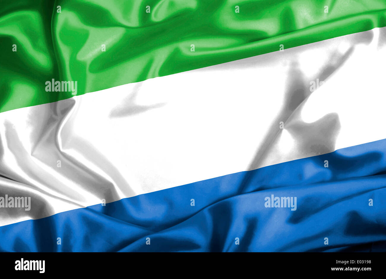 Sierra Leone waving flag Stock Photo - Alamy
