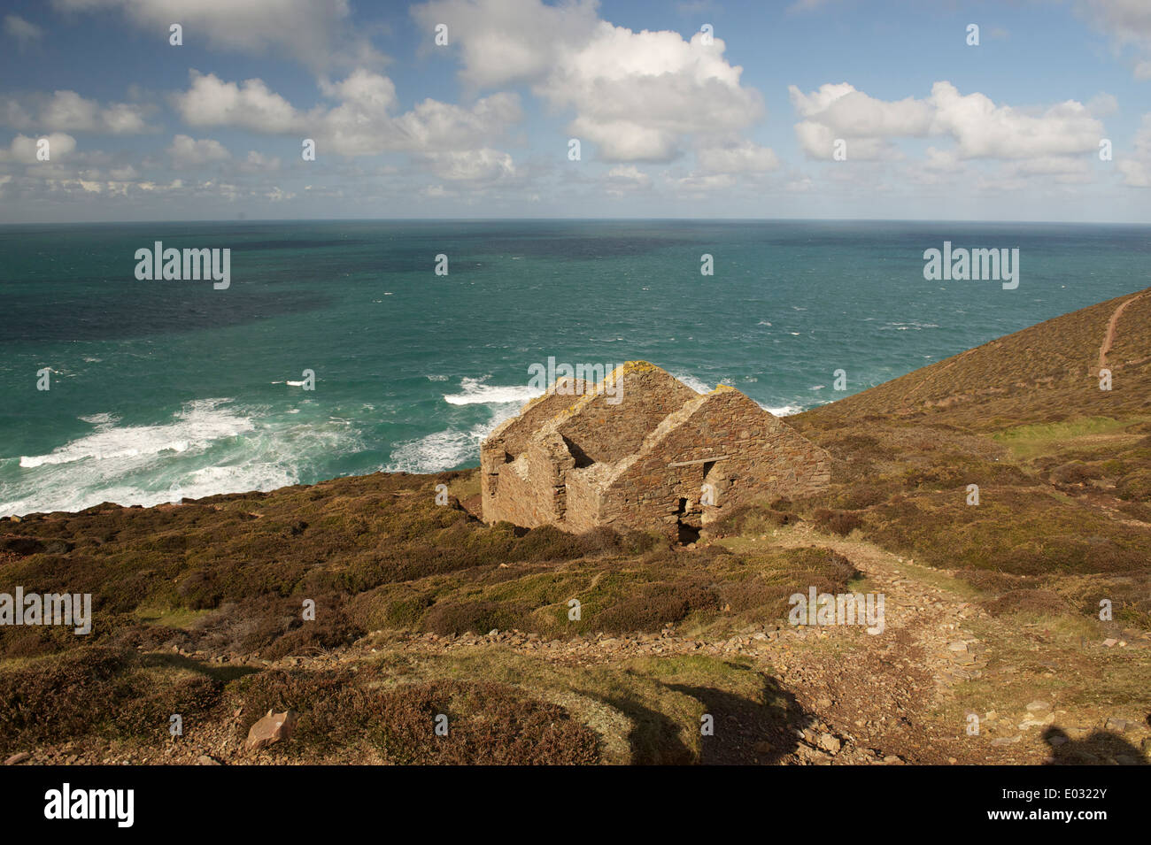 PART OF WHEAL COATES, NATIONAL TRUST, WORLD HERITAGE SITE 1802-1911 Stock Photo