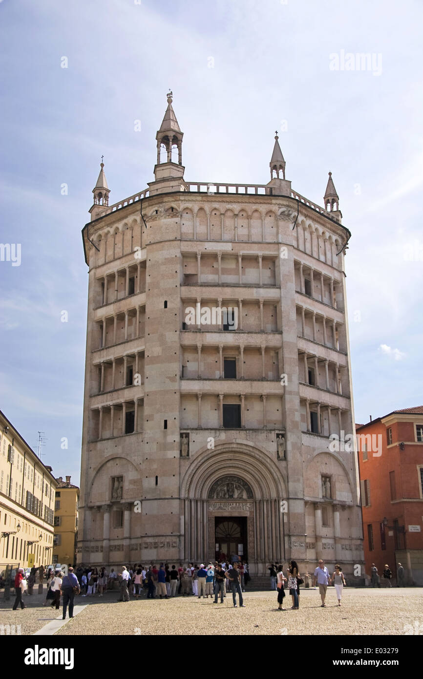 The Baptistery of Parma Stock Photo