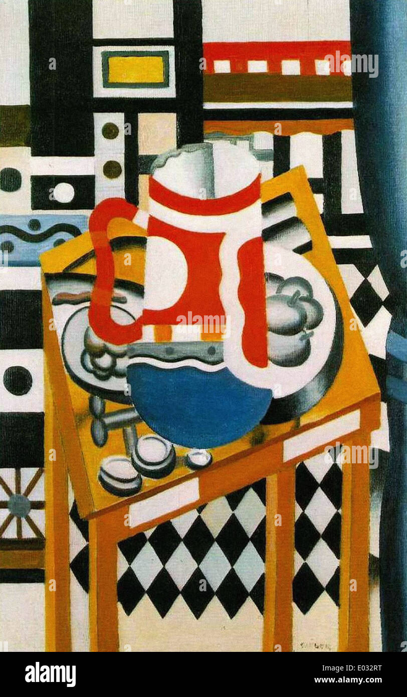Fernand Leger Still Life with a Beer Mug Stock Photo