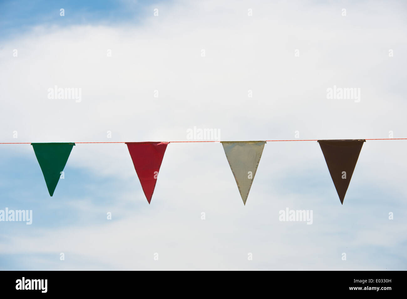 bunting with cloud Stock Photo - Alamy