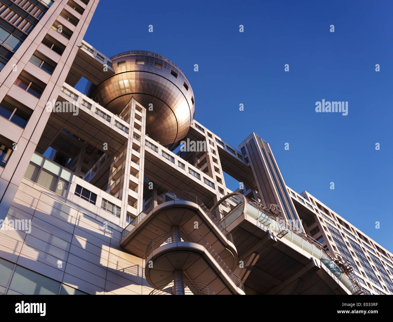 Observation deck of Fuji Television Headquaters building in Odaiba, Tokyo, Japan Stock Photo
