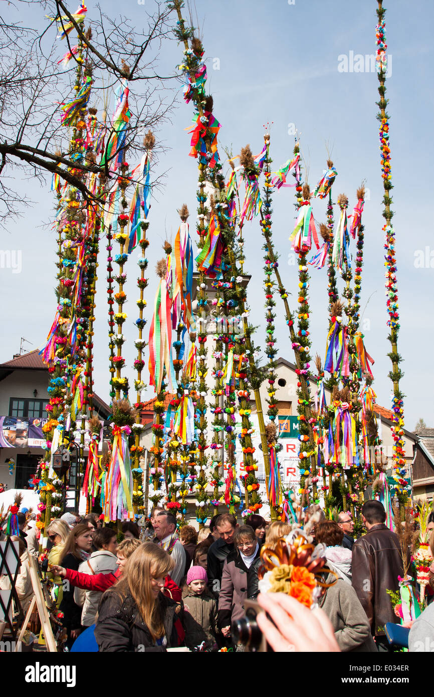 Easter Palm Contest in Lipnica Murowana Stock Photo