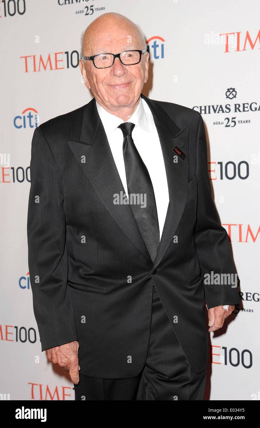 New York, NY, USA. 29th Apr, 2014. Rupert Murdoch at arrivals for Time 100 Gala Dinner, Jazz at Lincoln Center's Fredrick P. Rose Hall, New York, NY April 29, 2014. © Kristin Callahan/Everett Collection/Alamy Live News Stock Photo