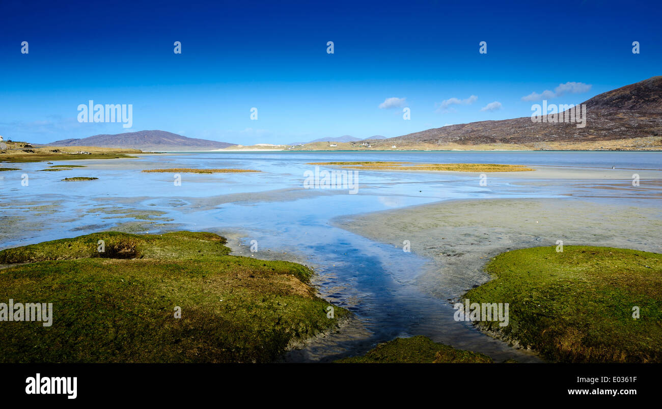 Fadhail Losgaintir - a long inlet on the west coast of the Island of Harris, Outer Hebrides, Scotland Stock Photo
