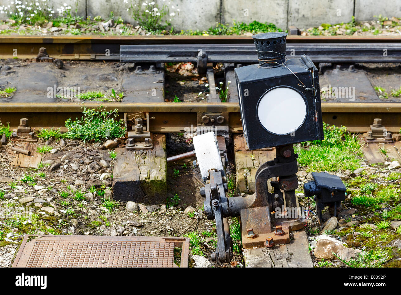 Railroad switch Stock Photo Alamy