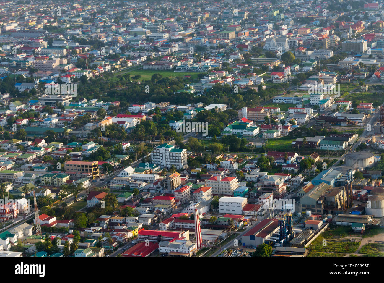 Aerial view of Guyana Stock Photo Alamy